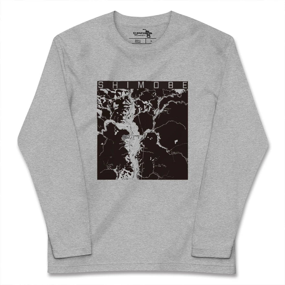 【下部（山梨県）】地図柄ロングスリーブTシャツ