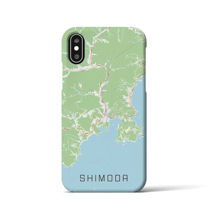 【下田（静岡県）】地図柄iPhoneケース（バックカバータイプ）