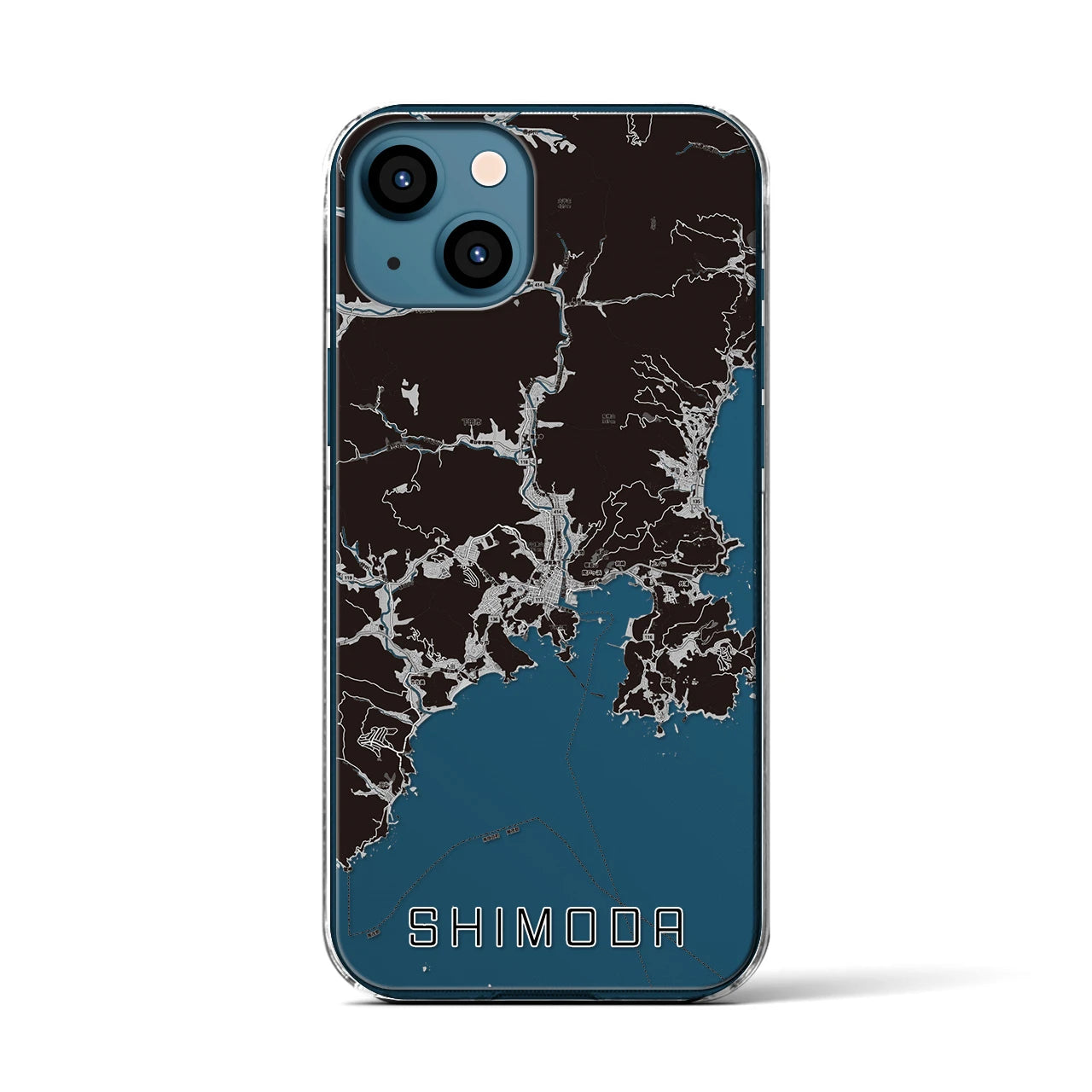 【下田（静岡県）】地図柄iPhoneケース（クリアタイプ）