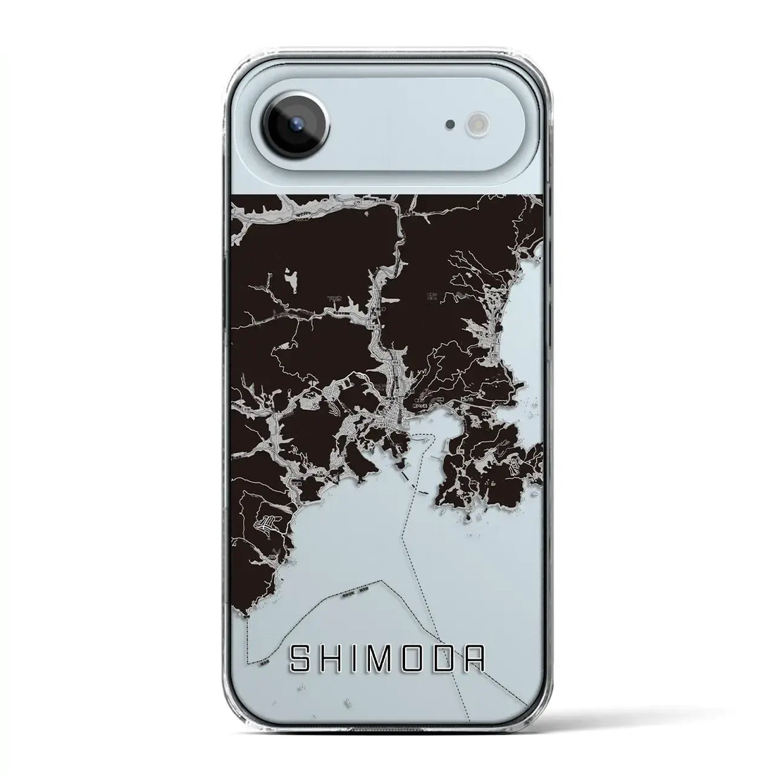 【下田(静岡県)】地図柄iPhoneケース(クリアタイプ)モノトーン・iPhone 17 Pro Max 用