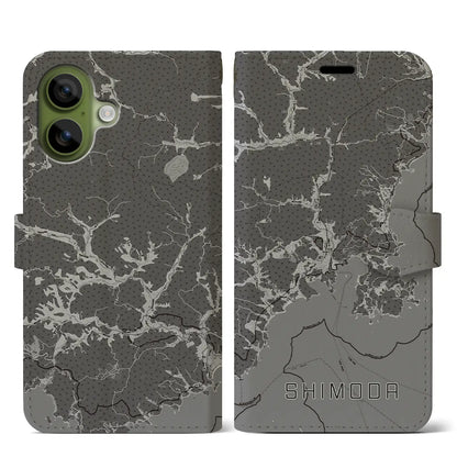 【下田（静岡県）】地図柄iPhoneケース（手帳タイプ）