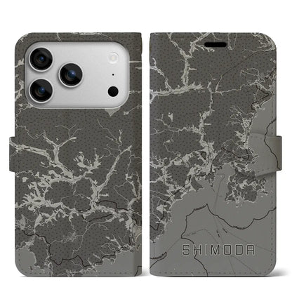 【下田（静岡県）】地図柄iPhoneケース（手帳タイプ）