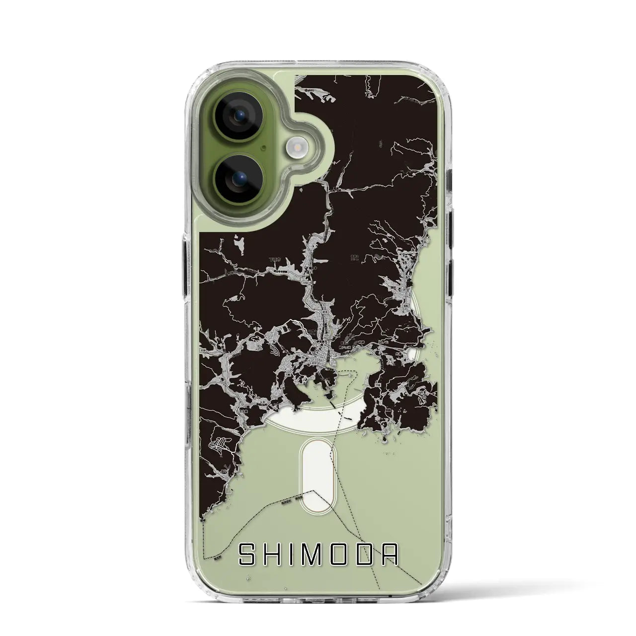 【下田（静岡県）】地図柄iPhoneケース（MagSafeタイプ）