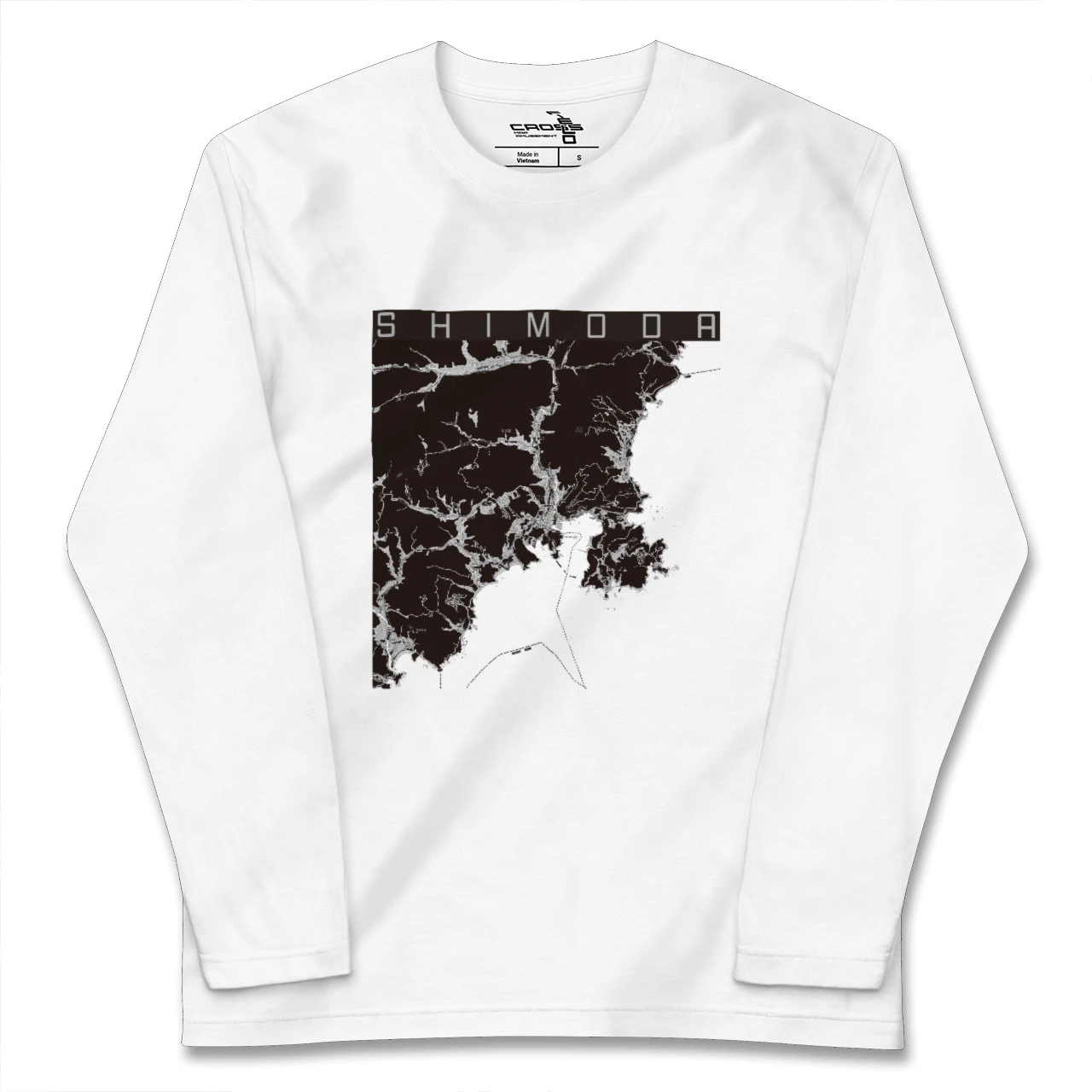 【下田（静岡県）】地図柄ロングスリーブTシャツ