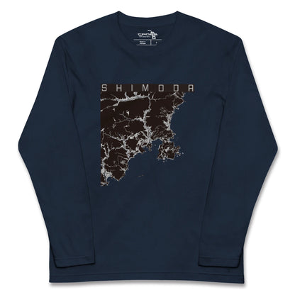 【下田（静岡県）】地図柄ロングスリーブTシャツ