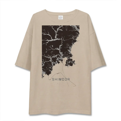 【下田（静岡県）】地図柄ビッグシルエットTシャツ