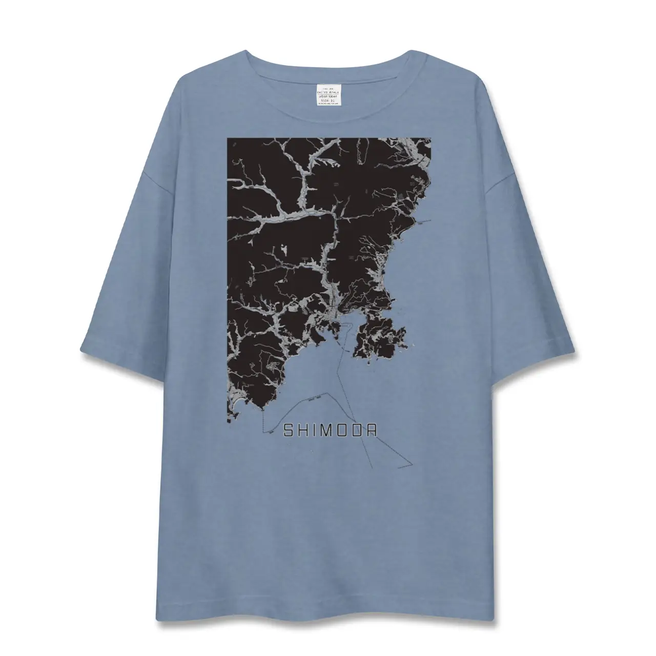 【下田（静岡県）】地図柄ビッグシルエットTシャツ
