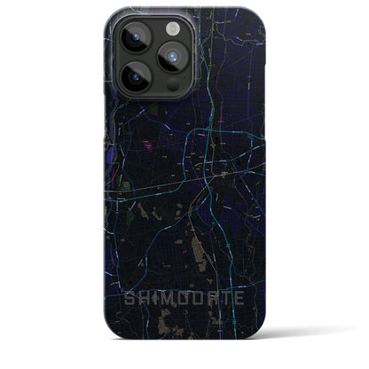 【下館（茨城県）】地図柄iPhoneケース（バックカバータイプ）