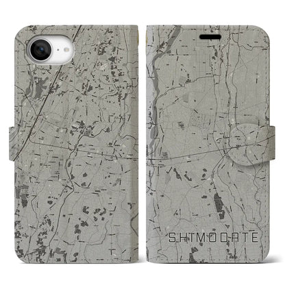 【下館（茨城県）】地図柄iPhoneケース（手帳タイプ）