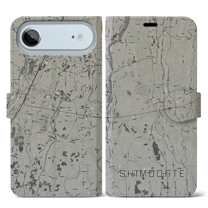 【下館（茨城県）】地図柄iPhoneケース（手帳タイプ）