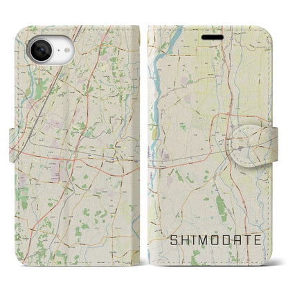 【下館（茨城県）】地図柄iPhoneケース（手帳タイプ）