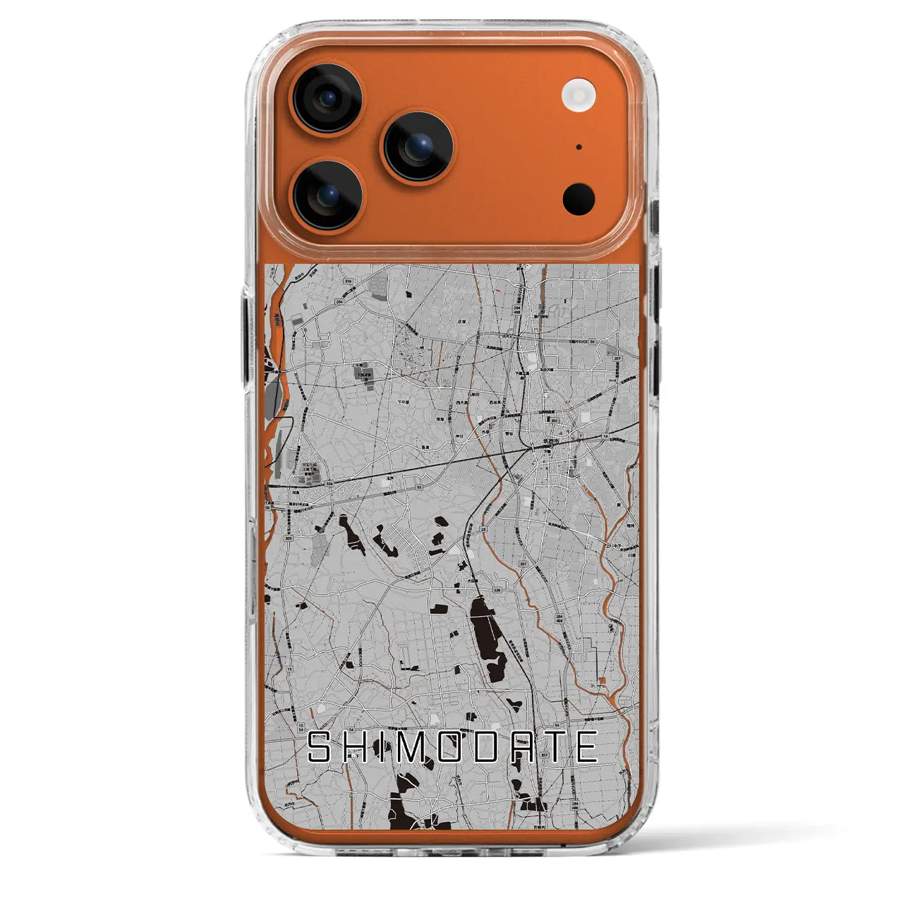 【下館（茨城県）】地図柄iPhoneケース（MagSafeタイプ）