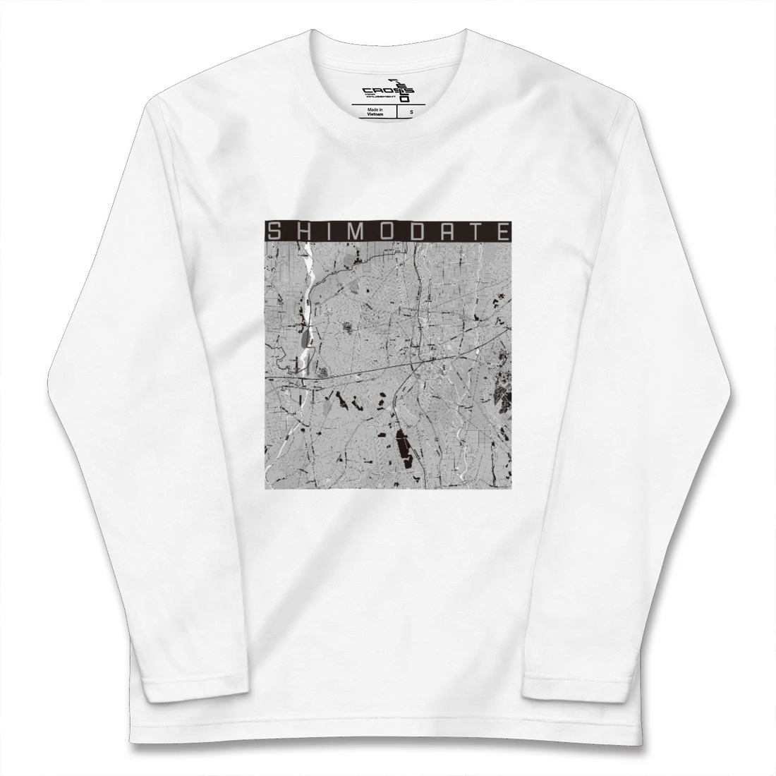 【下館(茨城県)】地図柄ロングスリーブTシャツ