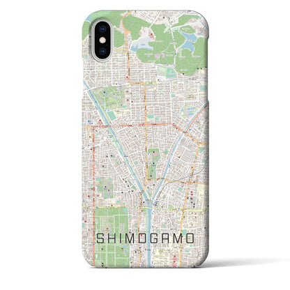【下鴨（京都府）】地図柄iPhoneケース（バックカバータイプ）