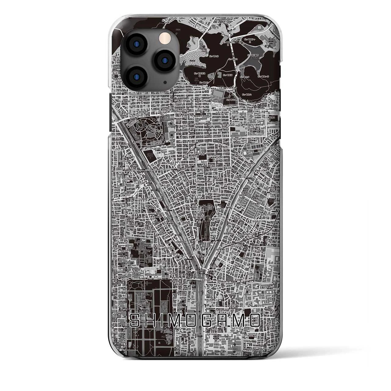 【下鴨（京都府）】地図柄iPhoneケース（クリアタイプ）