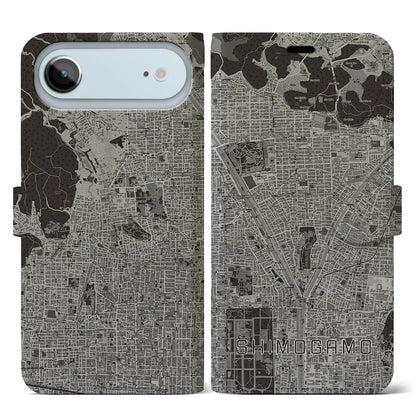 【下鴨（京都府）】地図柄iPhoneケース（手帳タイプ）