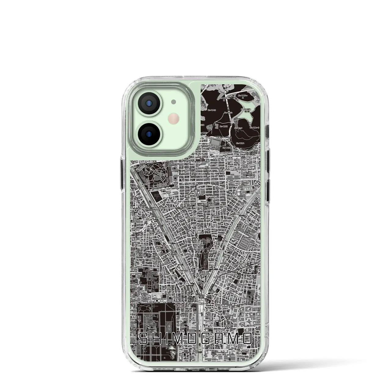 【下鴨（京都府）】地図柄iPhoneケース（MagSafeタイプ）