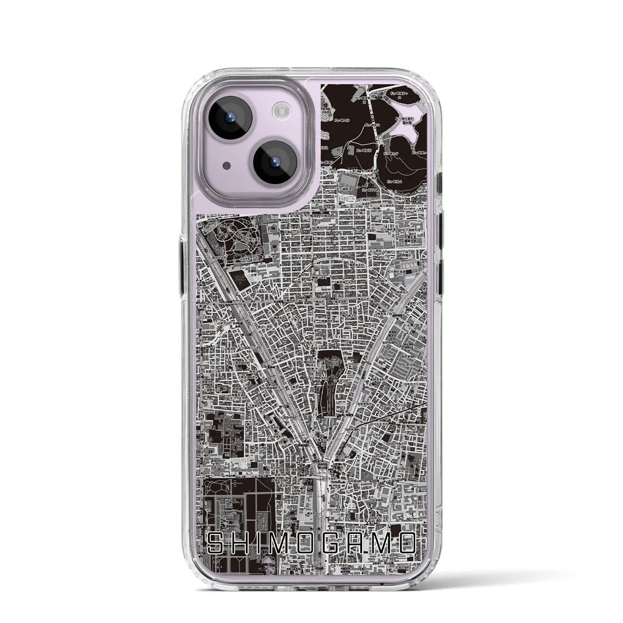 【下鴨（京都府）】地図柄iPhoneケース（MagSafeタイプ）