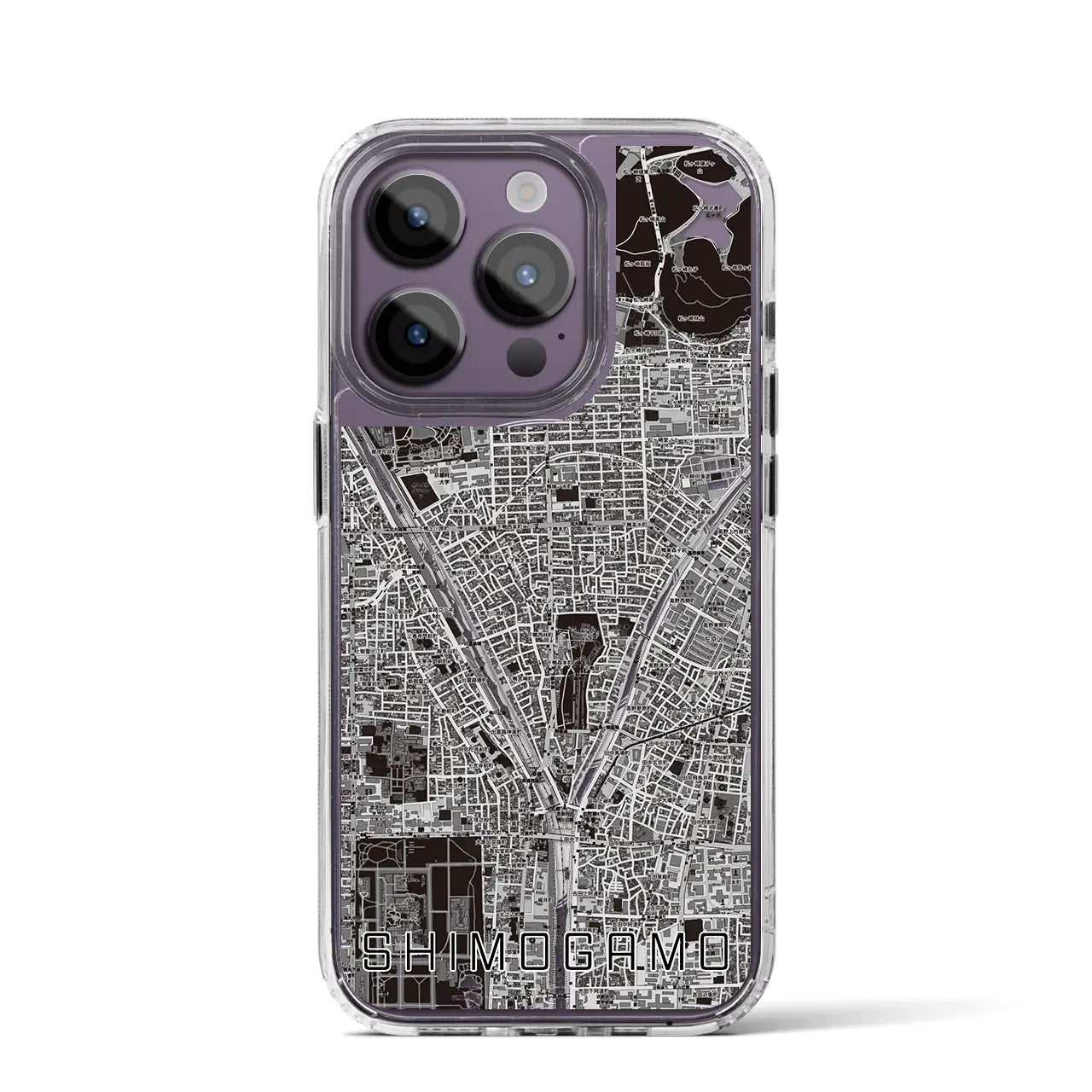 【下鴨（京都府）】地図柄iPhoneケース（MagSafeタイプ）