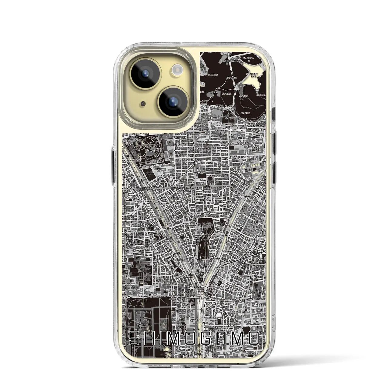 【下鴨（京都府）】地図柄iPhoneケース（MagSafeタイプ）