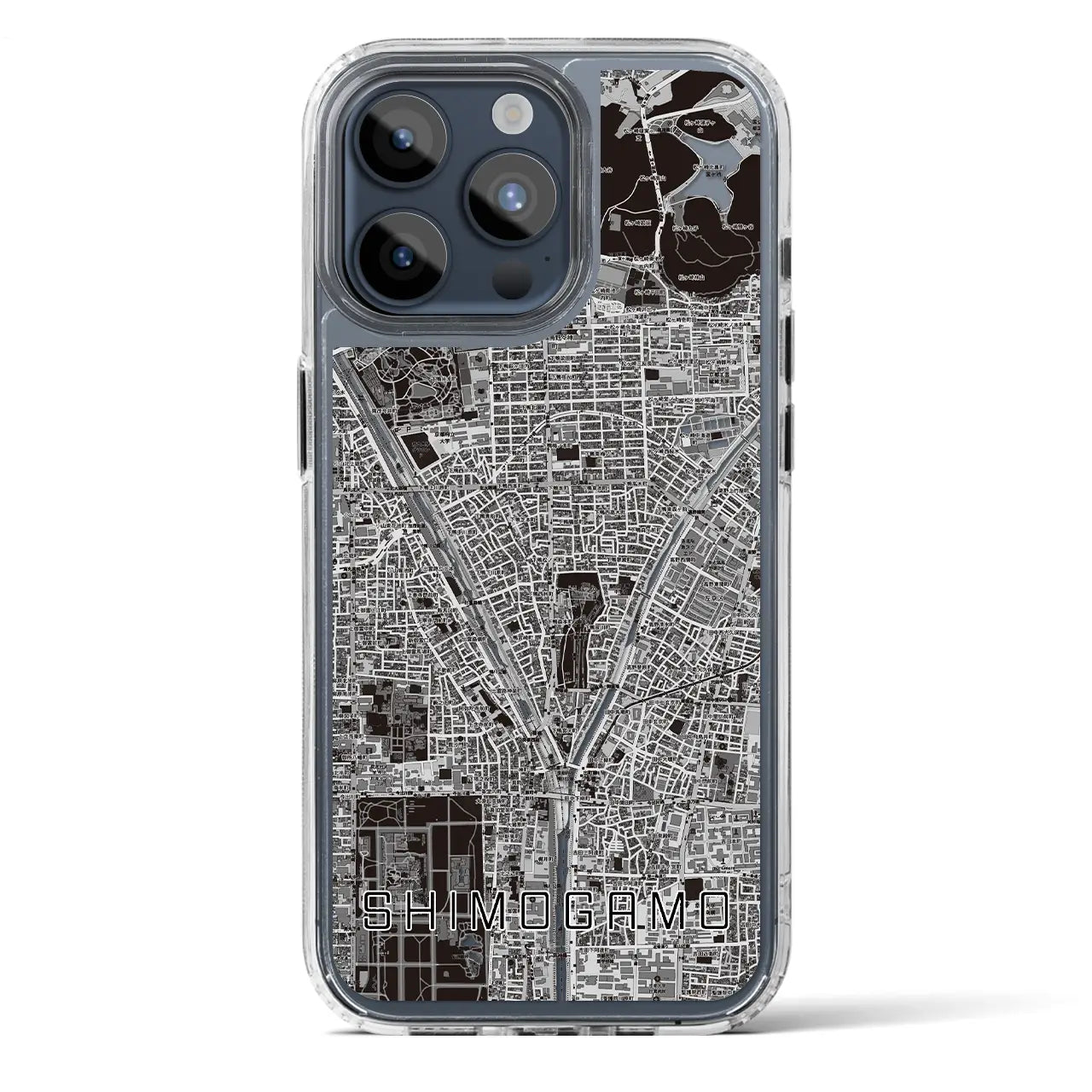 【下鴨（京都府）】地図柄iPhoneケース（MagSafeタイプ）