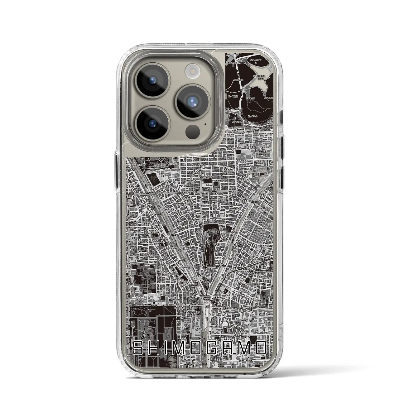 【下鴨（京都府）】地図柄iPhoneケース（MagSafeタイプ）