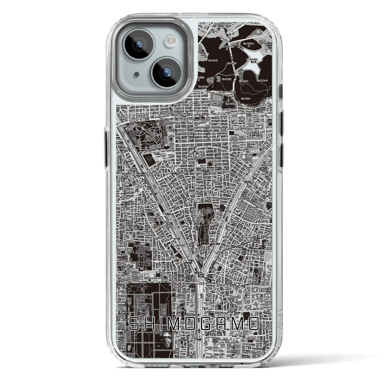 【下鴨（京都府）】地図柄iPhoneケース（MagSafeタイプ）