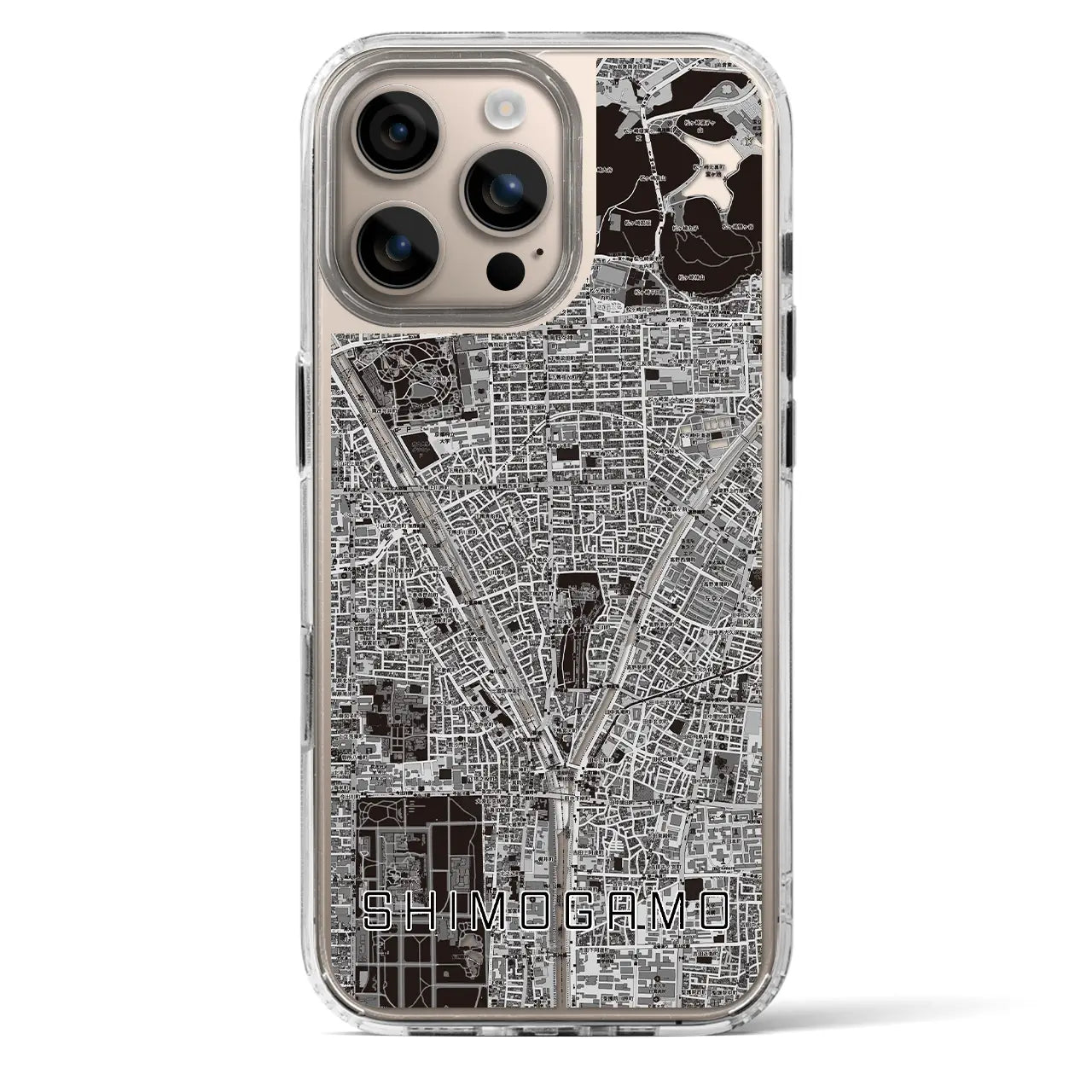 【下鴨（京都府）】地図柄iPhoneケース（MagSafeタイプ）