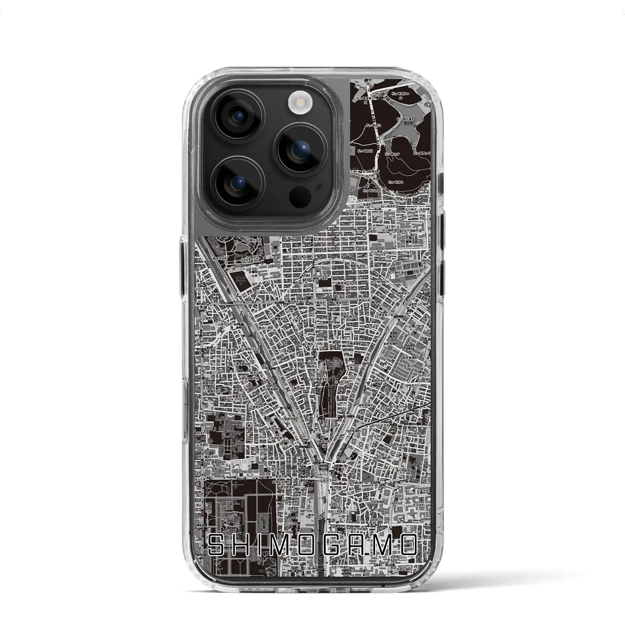 【下鴨（京都府）】地図柄iPhoneケース（MagSafeタイプ）