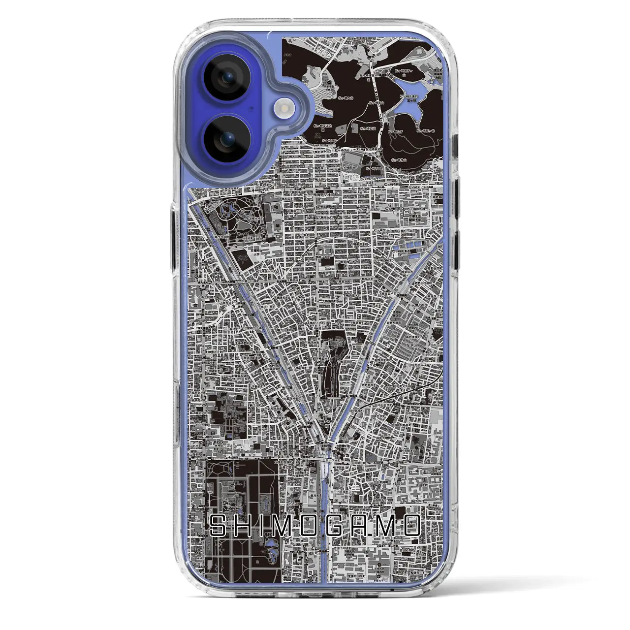 【下鴨（京都府）】地図柄iPhoneケース（MagSafeタイプ）