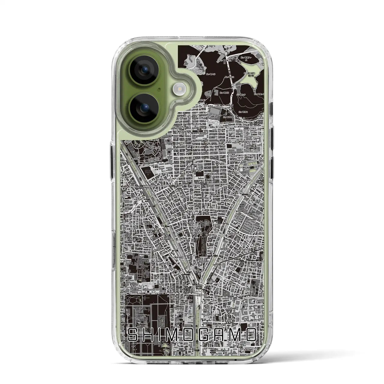 【下鴨（京都府）】地図柄iPhoneケース（MagSafeタイプ）