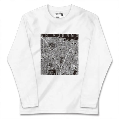 【下鴨（京都府）】地図柄ロングスリーブTシャツ