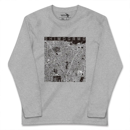 【下鴨（京都府）】地図柄ロングスリーブTシャツ