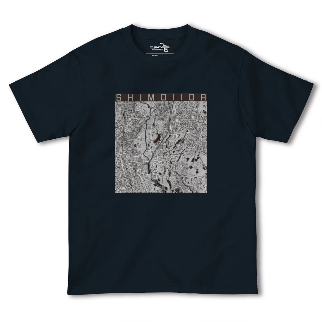 【下飯田（神奈川県）】地図柄ヘビーウェイトTシャツ