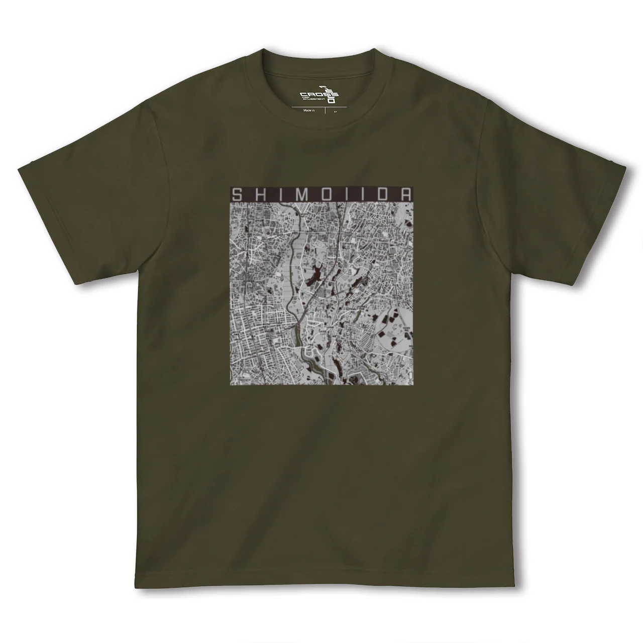 【下飯田（神奈川県）】地図柄ヘビーウェイトTシャツ