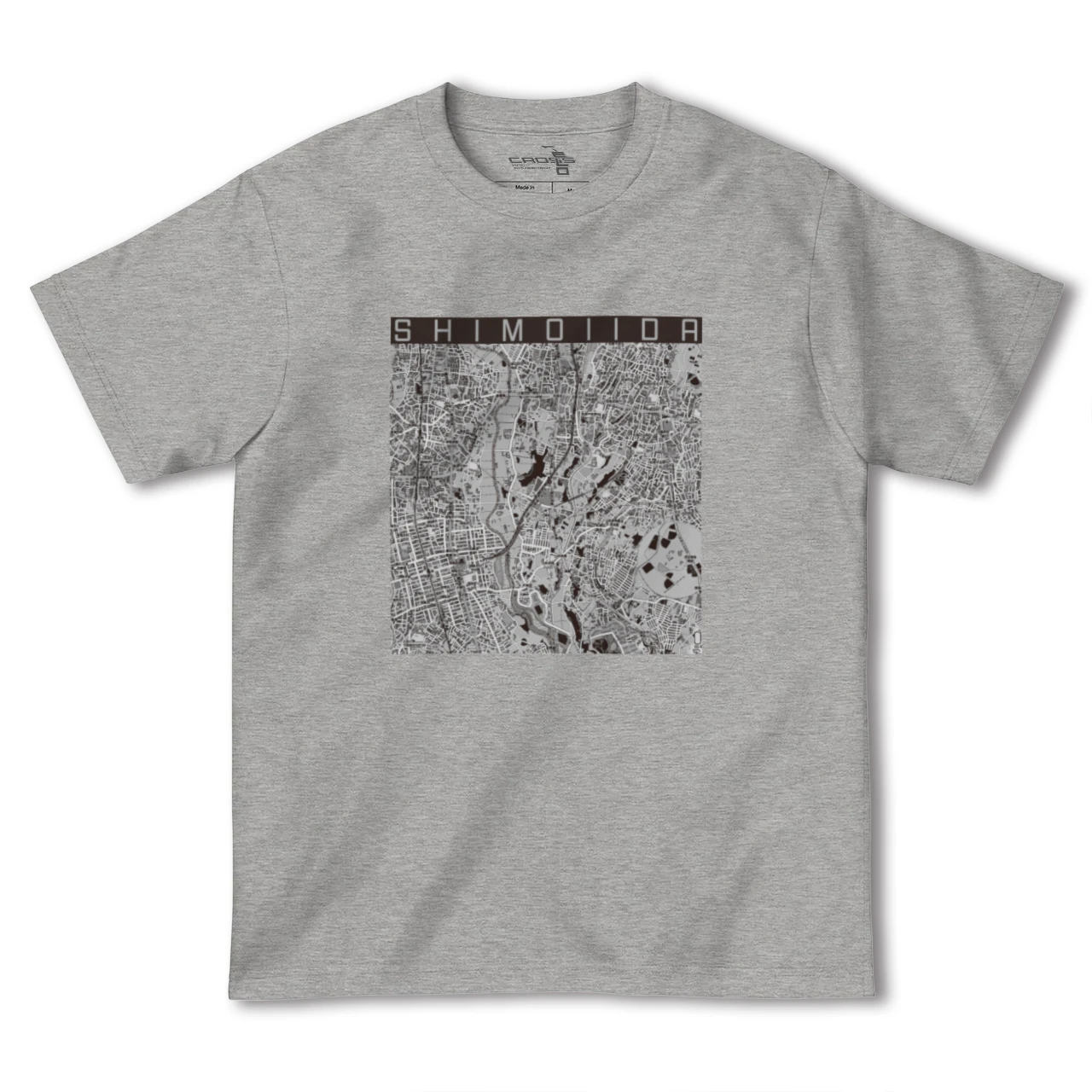 【下飯田（神奈川県）】地図柄ヘビーウェイトTシャツ