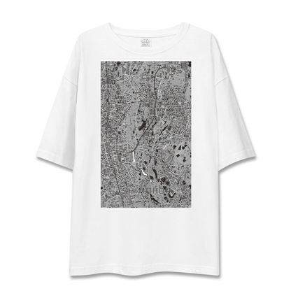 【下飯田（神奈川県）】地図柄ビッグシルエットTシャツ