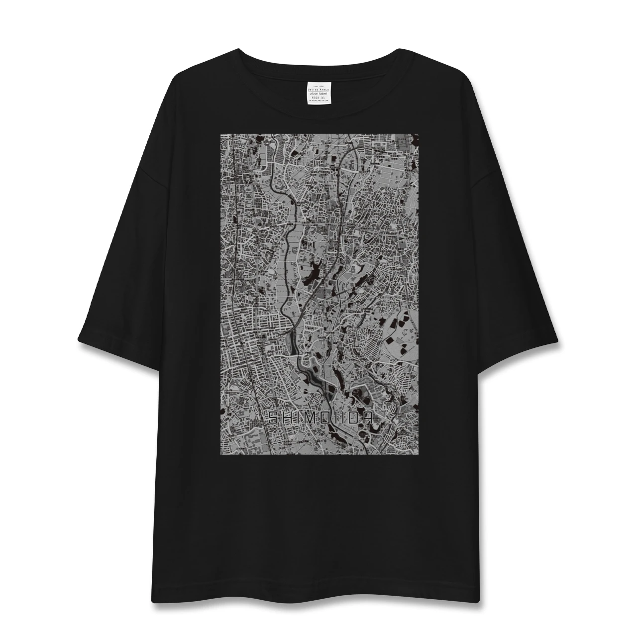 【下飯田（神奈川県）】地図柄ビッグシルエットTシャツ