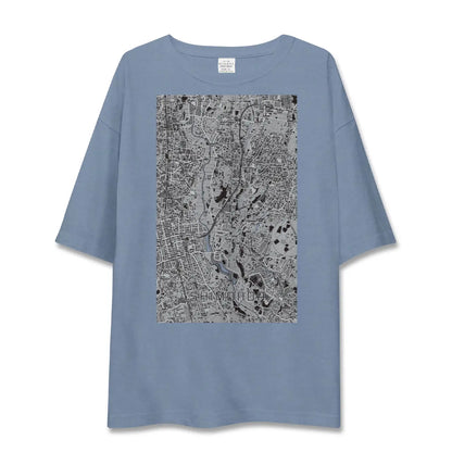 【下飯田（神奈川県）】地図柄ビッグシルエットTシャツ