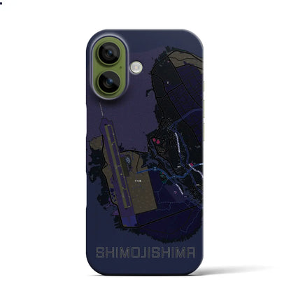 【下地島（沖縄県）】地図柄iPhoneケース（バックカバータイプ）