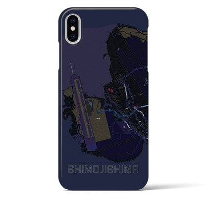 【下地島（沖縄県）】地図柄iPhoneケース（バックカバータイプ）