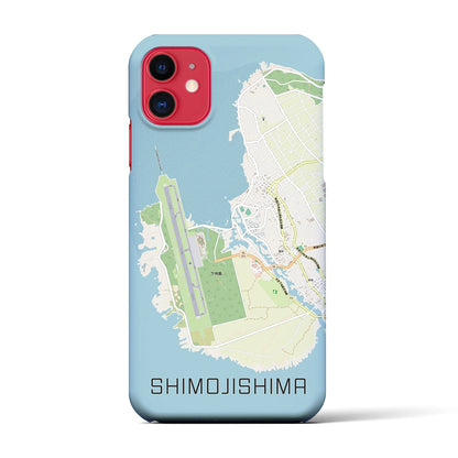 【下地島（沖縄県）】地図柄iPhoneケース（バックカバータイプ）