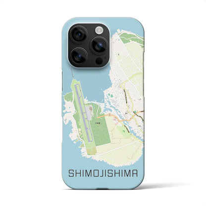 【下地島（沖縄県）】地図柄iPhoneケース（バックカバータイプ）