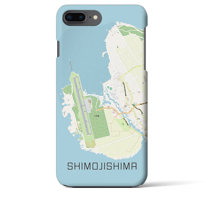 【下地島（沖縄県）】地図柄iPhoneケース（バックカバータイプ）