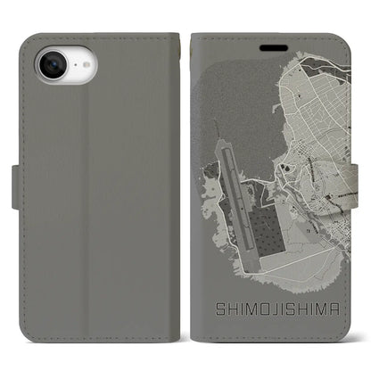 【下地島（沖縄県）】地図柄iPhoneケース（手帳タイプ）