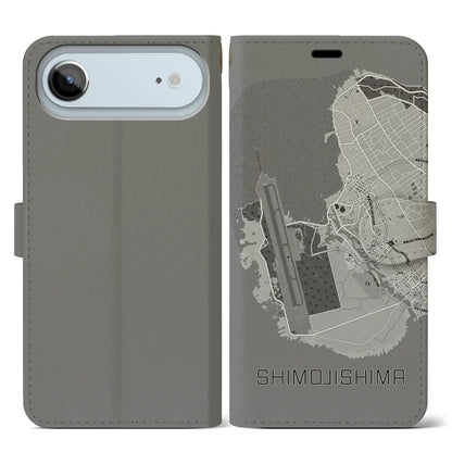 【下地島（沖縄県）】地図柄iPhoneケース（手帳タイプ）