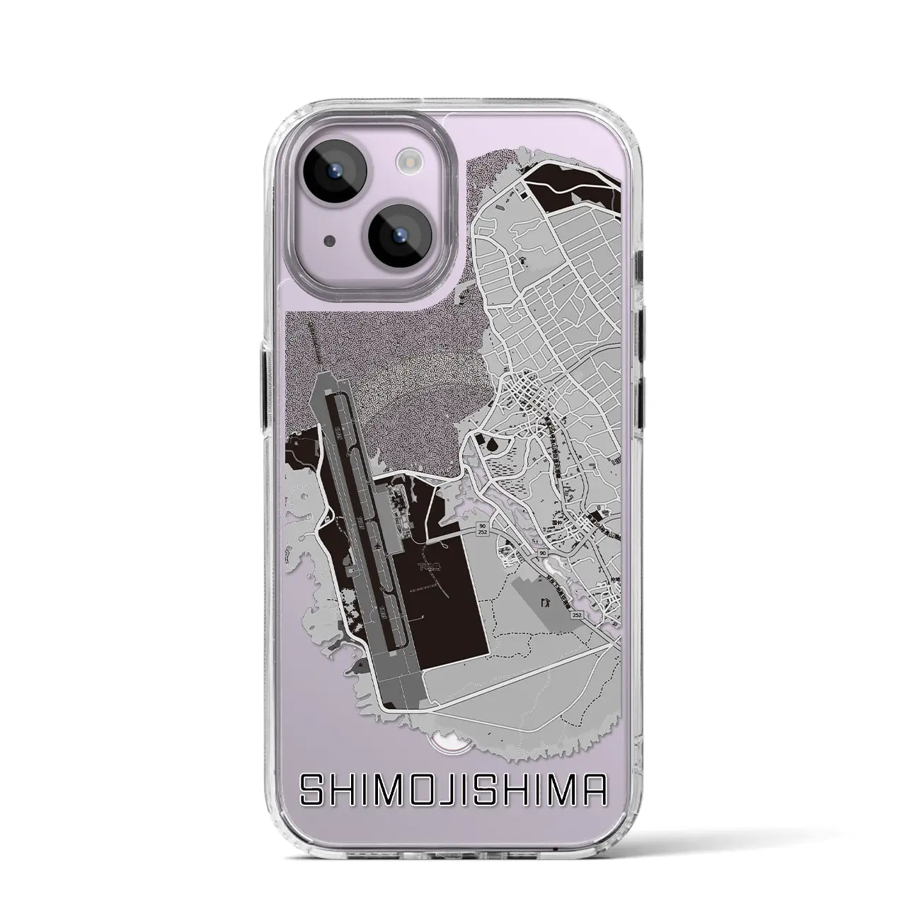 【下地島（沖縄県）】地図柄iPhoneケース（MagSafeタイプ）