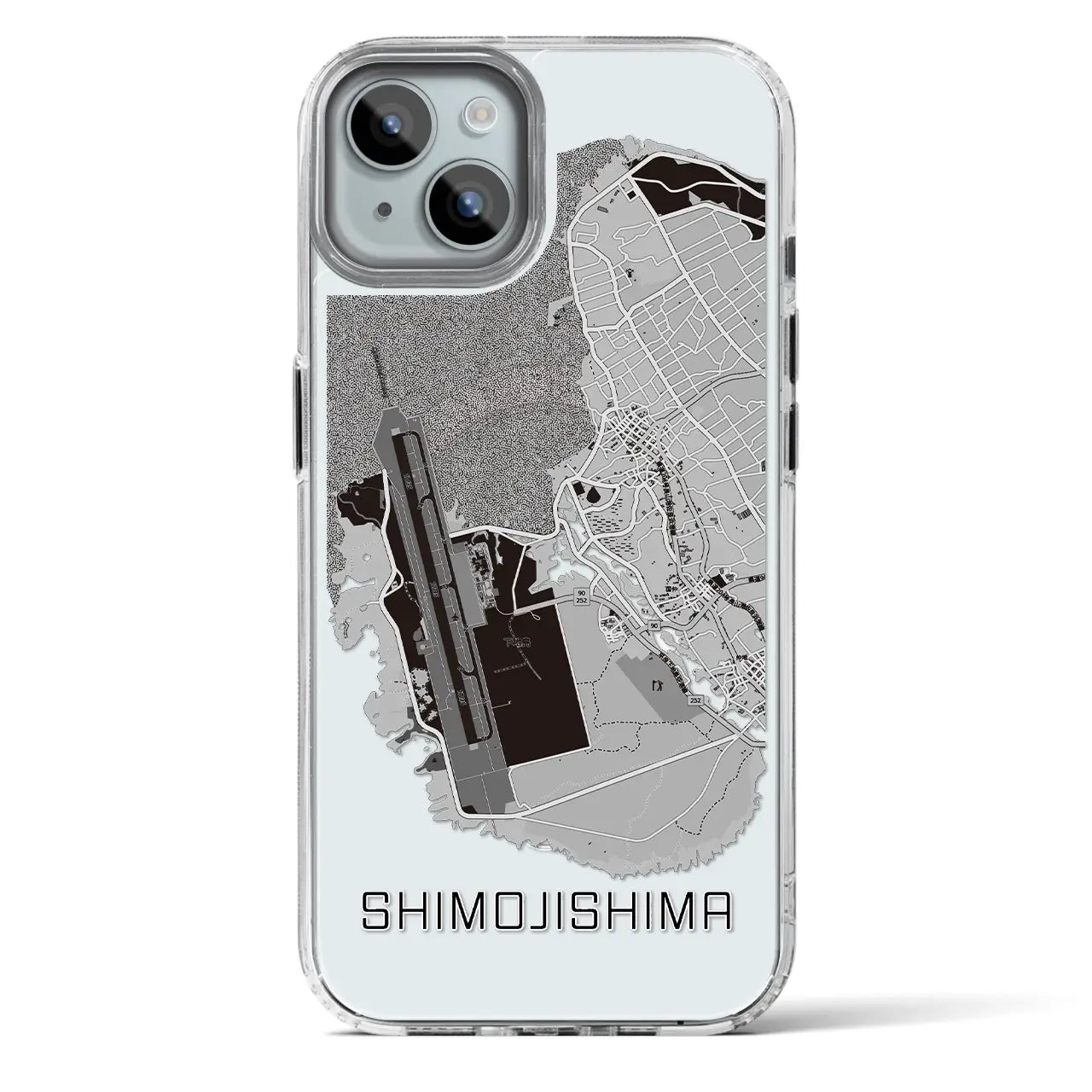 【下地島（沖縄県）】地図柄iPhoneケース（MagSafeタイプ）
