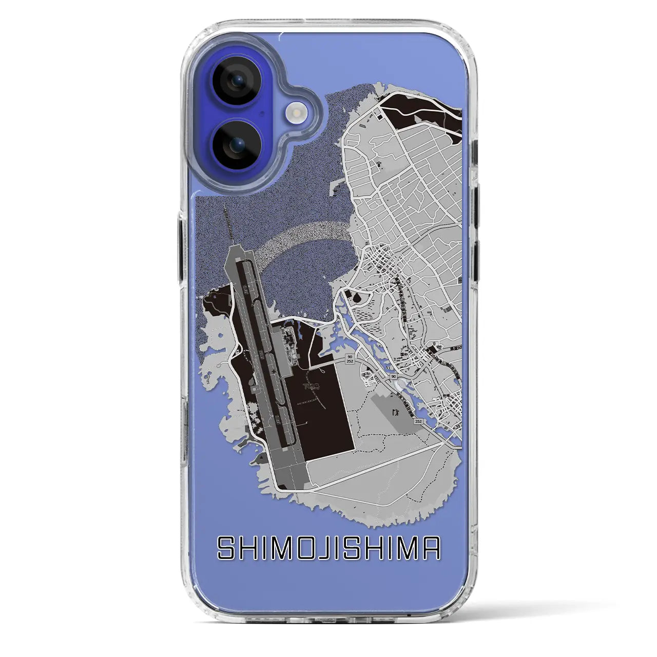【下地島（沖縄県）】地図柄iPhoneケース（MagSafeタイプ）