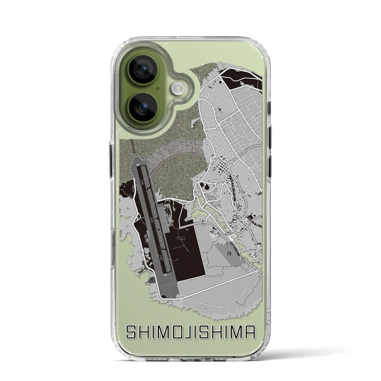 【下地島（沖縄県）】地図柄iPhoneケース（MagSafeタイプ）